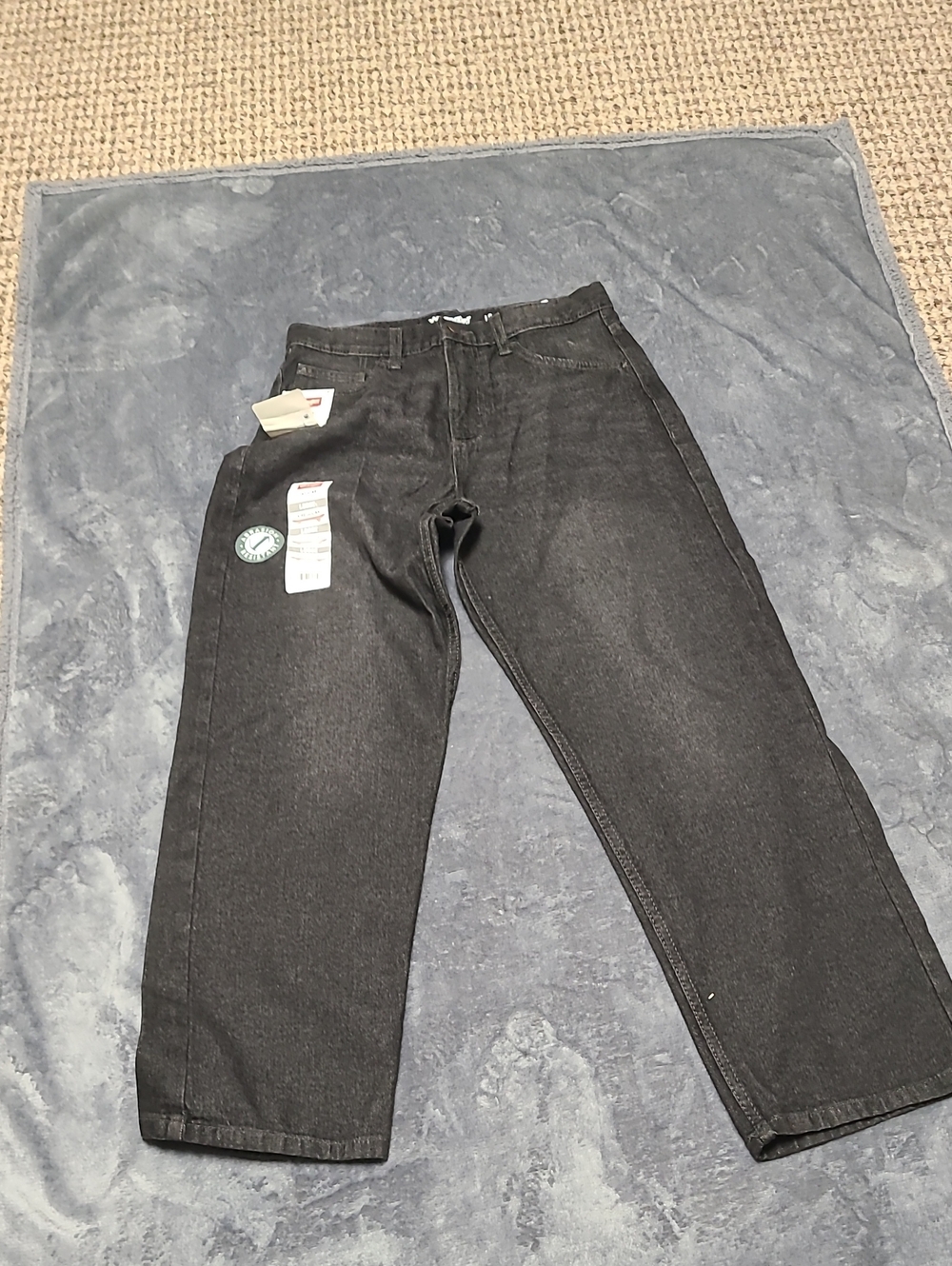 Wrangler Men's Black Relaxed Fit Jeans